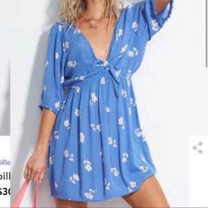 Billabong tie front swing dress